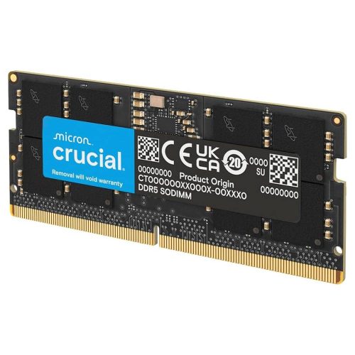 CRUCIAL RAM 32GB DDR5 4800MHZ CL40 LAPTOP MEMORY CT32G48C40S5, NEGRO