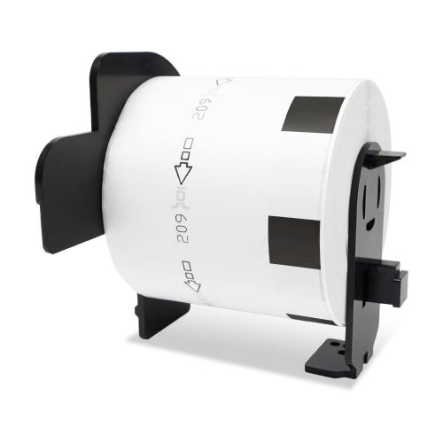 ETIQUETAS COMPATIBLES CON BROTHER DK-11201 DK-1201, ETIQUETA TROQUELADA PARA DIRECCIÓN ESTÁNDAR, 29 MM X 90 MM, PARA IMPRESORAS BROTHER QL, 1 ROLLO
