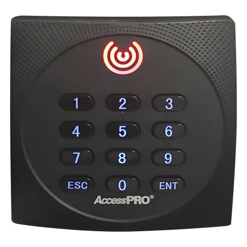LECTOR DE PROXIMIDAD ACCESSPRO CON TECLADO, 125 KHZ, WIEGAND 26 BITS, EXTERIOR, CONTRASEÑAS, SYS-KR602-EKB