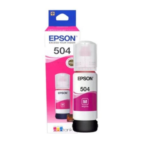 TINTA EPSON ORIGINAL T504 70ML ECOTANK L4150/L4160 COLOR MAGENTA, T504320-AL