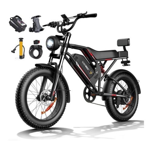 HONEYWHALE K6S BICICLETA ELECTRICA, POTENCIA DEL MOTOR 1080 W, VELOCIDAD MÁXIMA 55KMH, AUTONOMÍA 65KM, BATERÍA EXTRAÍBLE 15.6AH, MODO CRUCERO