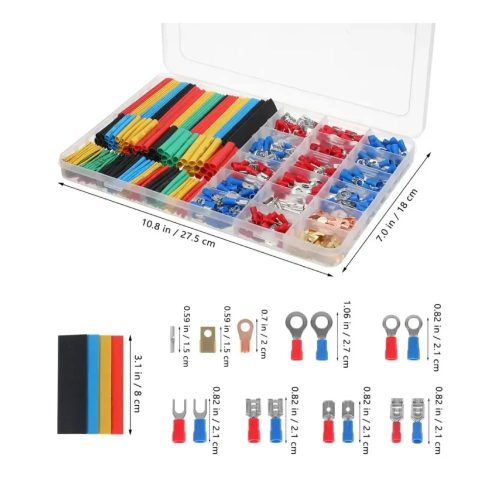 KIT TERMOFIT 678PZ CONECTOR TERMORETRACTIL UNIVERSAL CABLES AISLANTE SUSTITUTO CINTA ELECTRICO AUTOMOTRIZ REPARACION ORGANIZADOR VARIAS MEDIDAS MULTICOLOR