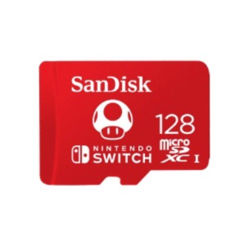 MEMORIA FLASH SANDISK PARA NINTENDO SWITCH, 128GB MICROSDXC CLASE 3, SDSQXAO-128G-GNCZN