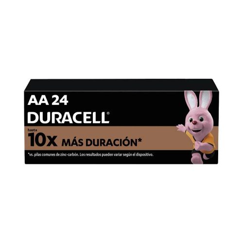 PILAS 24 BATERÍAS DURACELL AA ALCALINA LARGA DURACION KIT