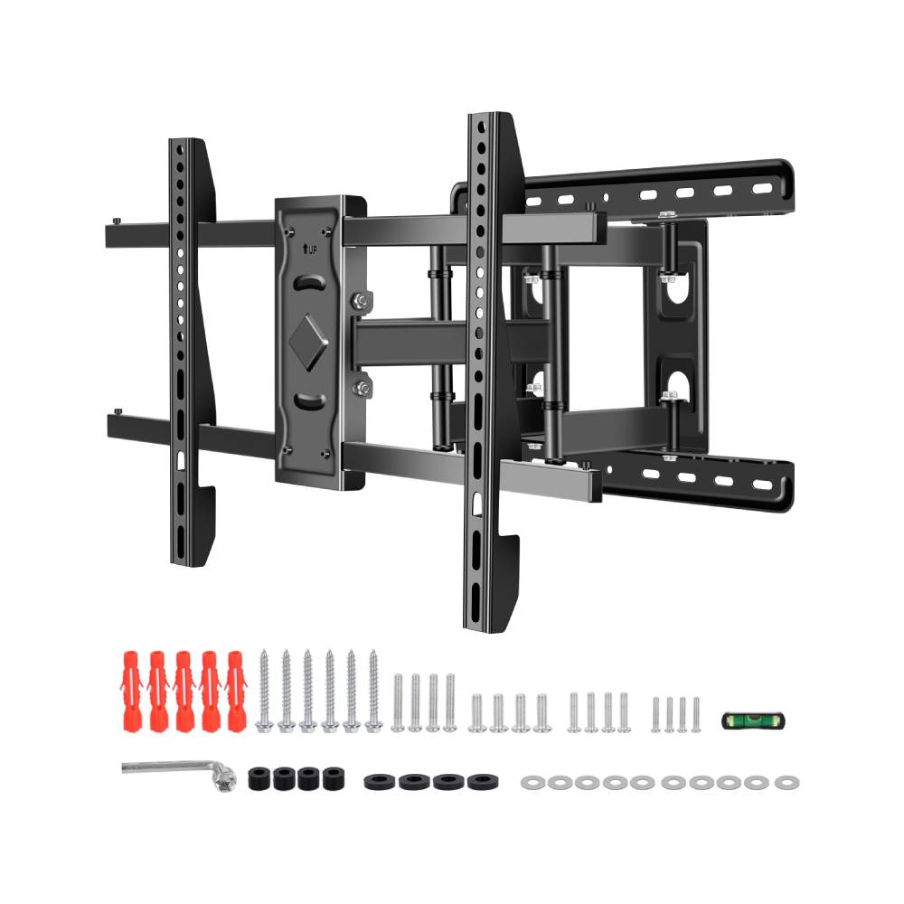 BUFAN SOPORTE DE PARED TV PARA PANTALLA V64, 32-85 SOPORTE PARED TV LED LCD 4K TVS OLED DE ARTICULADO INCLINABLE Y GIRATORIO CON BRAZOS DOBLES ARTICULADOS, MÁX VESA 600MMX400MM, HASTA 70 KG
