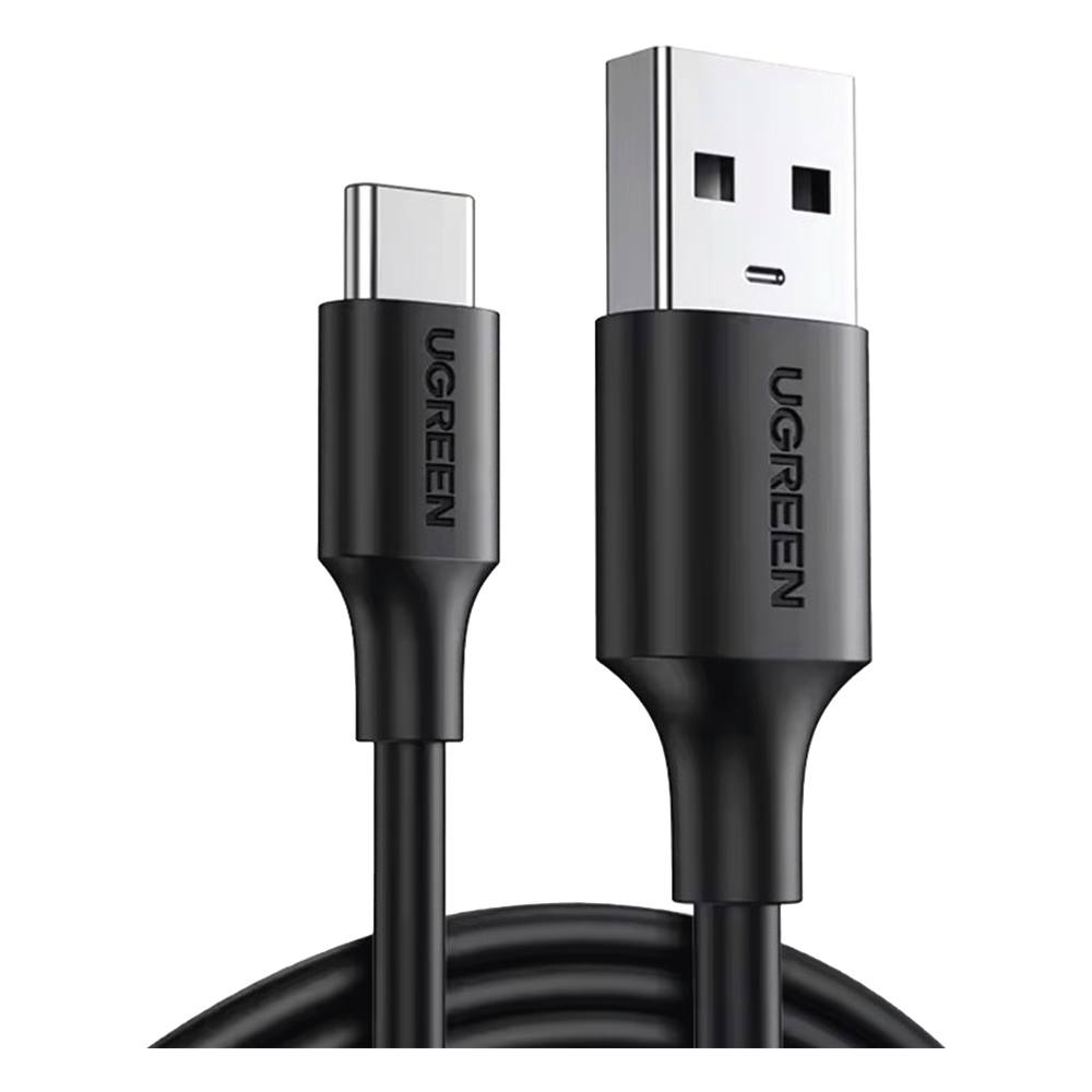 CABLE UGREEN USB-A A USB-C, 1 METRO, CARGA Y SINCRONIZACIÓN DE DATO, CARGA RÁPIDA 60W, DATOS 5 GBPS,