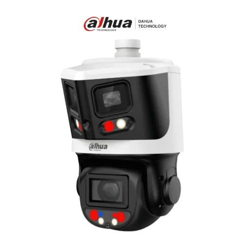 CÁMARA DAHUA PTZ IP X-SPANS 8MP+4MP, TIOC: 10X ZOOM, IR HASTA 70M, AUTOTRACKING, PROTECCIÓN PERIMETRAL, MULTIVISIÓN, DISUASIÓN ACTIVA, LUZ DUAL INTELIGENTE, SMD 4.0/ IP66, DH-SDT3E410-8P-MB-A-PV1