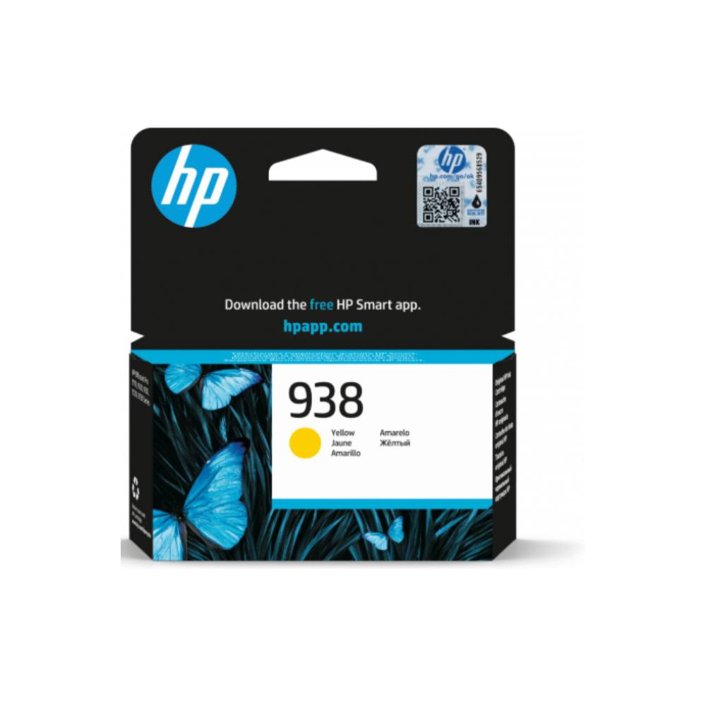 CARTUCHO HP 938 AMARILLO, 800 PÁGINAS, 4S6X7PL