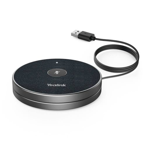 MICRÓFONO INALÁMBRICO 360° YEALINK VCM36W-PACKAGE DE YEALINK PARA VIDEOCONFERENCIAS, CON AMPLIO ALCANCE Y CANCELACIÓN DE RUIDO, VCM36W-PACKAGE