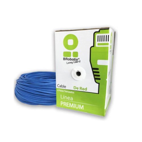 BROBOTIX BOBINA DE CABLE ETHERNET CAT5E, UTP, 305 METROS, 065200