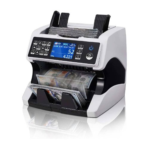 MUNBYN IMC01 MÁQUINA DE CONTADOR DE DINERO DE GRADO BANCARIO DENOMINACIÓN MIXTA, DETECCIÓN DE FALSIFICACIONES