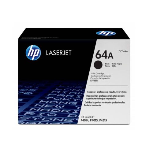 TÓNER HP 64A NEGRO, 10.000 PÁGINAS, CC364A