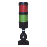 TORRE LED INDICADORA DE ESTADO DE 2 NIVELES COLOR ROJO Y VERDE EPCOM INDUSTRIAL SIGNALING EI-2-RG-110240