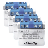 KIT 4 PIEZAS EL MEDIDOR DE POTENCIA MÁS PEQUEÑO SHELLY SHELLYPLUSPMMINIK4