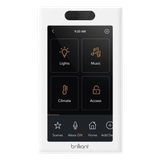 CONTROL DE ILUMINACIÓN TOUCH DESDE SU PANTALLA EN PARED BRILLIANT BHA120USWH1C