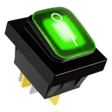 INTERRUPTOR TIPO SWITCH CON LED COLOR VERDE ACCESSPRO APB-03121-G