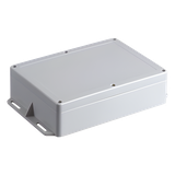 GABINETE PLÁSTICO PARA EXTERIOR (IP65) DE 160 X 220 X 100 MM CIERRE POR TORNILLOS METÁLICOS. TIENE OREJAS PARA INSTALACIÓN A MURO TXPRO TXG-01-551