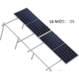 KIT SISTEMA DE MONTAJE SOLAR PARA 16 MÓDULOS BASEL KITBASEL2X8