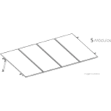 KIT SISTEMA DE MONTAJE SOLAR PARA 5 MÓDULOS BASEL KITBASEL1X5