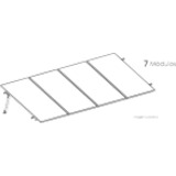 KIT SISTEMA DE MONTAJE SOLAR PARA 7 MÓDULOS BASEL KITBASEL1X7