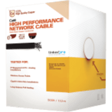 BOBINA DE CABLE DE 152.5 METROS (500 PIES) CAT6+ CALIBRE 23 ALTO DESEMPEÑO LINKEDPRO BY EPCOM PRO-CAT-6-PLUS/500-V2
