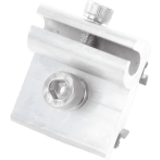 CONECTOR PARA CONEXIÓN A TIERRA FÍSICA DE MONTAJES DE PANELES SOLARES CON RIEL 21 EPCOM POWERLINE EPLELNT20AL