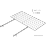 KIT SISTEMA DE MONTAJE FOTOVOLTAICO PARA 1 MÓDULO A 0° BASEL KITBASEL1X1A0