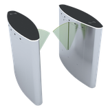 PUERTA DE CORTESÍA TIPO FLAP BIDIRECCIONAL ZKTECO FBL-5000