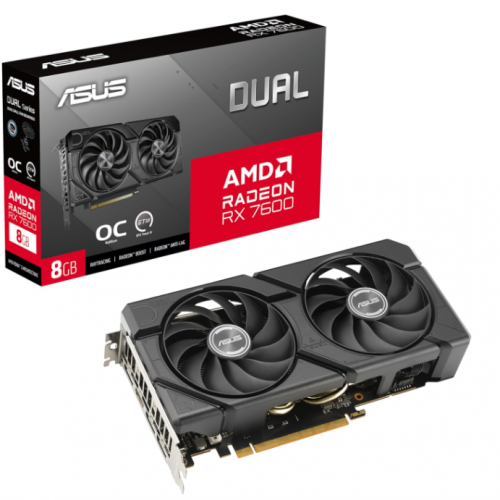 Tarjeta de Video ASUS AMD Radeon RX 7600 EVO OC, 8GB 128-bit GDDR6, PCI Express 4.0, Mín. 550W · foto 1